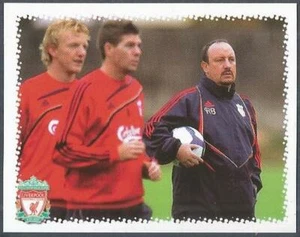 PANINI LIVERPOOL STICKER-2010- #009-LIVERPOOL-BENITEZ-GERRARD & KUYT IN TRAINING - Picture 1 of 1