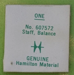 Raro De Colección Hamilton Balance Staff Parte 607572 para Grados 750 751 756 Reedición - Imagen 1 de 2