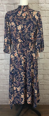 Maxi Vestido Nanette Lepore Floral Calado Midi Para Mujer 10 Campesino Boho Chic Hippie Foto 1 de 4