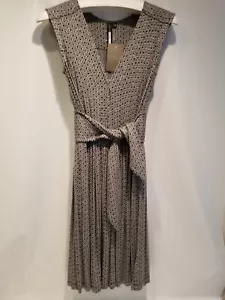 Neu mit Etikett Anthropologie Plenty by Tracy Reese Kleid schwarz grau Seitenreißverschluss Gr. XS - Bild 1 von 5