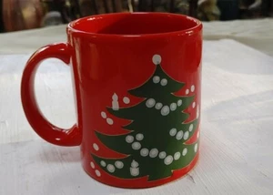 WAECHTERSBACH RED CHRISTMAS MUG WITH GREEN TREE EUC! - Picture 1 of 7