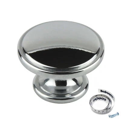 Chrome Kitchen Cabinet Door Handles Cupboard Drawer Bedroom Furniture Knob Pull - Image 1 of 4