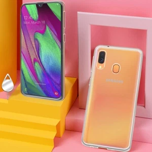 Premium Full Body Clear Protective Silicone Cover Case for Samsung Galaxy A40 - Picture 1 of 1