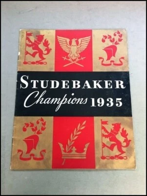 1935 Studebaker Champion President Dictator Vintage Car Sales Brochure Catalog Foto 1 de 4