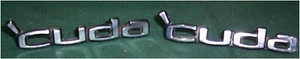 1970/74 ORIGINAL PLYMOUTH CUDA DOOR PANEL EMBLEMS LOT OF 2 3510863 - Picture 1 of 8