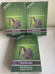 Reshma Femme Henna Rich Conditioning Luminous Hair Color 60g (3 Pack) PICK COLOR - Picture 1 of 11