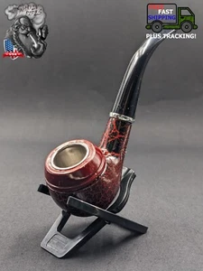 Metal/Acrylic Tobacco Sherlock Smoking Pipe + 5 FREE Screens +1 FREE Stand B01 - Picture 1 of 4