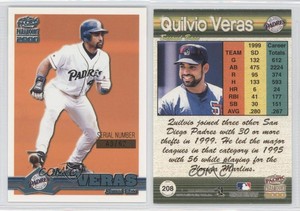 2000 Pacific Paramount Platinum Blue /67 Quilvio Veras #208