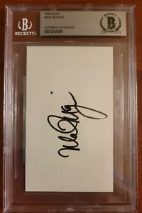 Mark McGwire Signed 3x5 Index Card Beckett Oakland A's Cardinals MLB Baseball - Picture 1 of 3