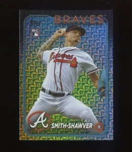 2024 TOPPS EASTER HOLIDAY FOIL #117 AJ SMITH-SHAWVER ROOKIE RC ATLANTA BRAVES - Picture 1 of 2