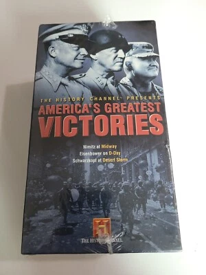 2002 The History Channel America's Greatest Victories 3 VHS Set Tape NEW SEALED  - Image 1 of 4