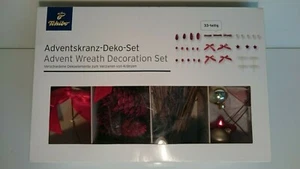Adventskranz-Deko-Set 33-teilig Kinderdeko Dekoelemente Verzieren von Kränzen Ne - Bild 1 von 3