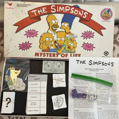 The Simpsons Mystery Of Life Board Game Cardinal 1990 - Image 1 of 4