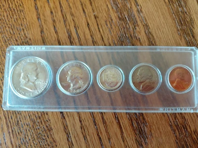 1954-S U.S. Mint Five Coin Silver Set - Very Nice Matched Group - Image 1 of 3