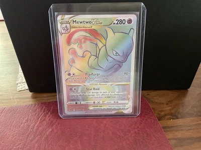 Mewtu Mewtwo V Star Pokémon Go 079/078 Rainbow NM English - Bild 1 von 3
