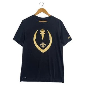 Camiseta New Orleans Saints Para Hombre Mediana Negra Dorada NFL Fútbol Nike Dri Fit Camiseta - Imagen 1 de 15