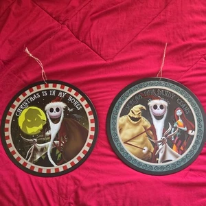 2 Nightmare Before Christmas Jack Skellington Oogie 12" Blechschild zum Aufhängen - Bild 1 von 4
