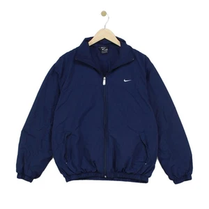 Vintage Nike Windbreaker Jacket Mens Size M Blue Track Y2K Full Zip - Picture 1 of 11