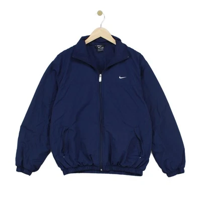 Vintage Nike Windbreaker Jacket Mens Size M Blue Track Y2K Full Zip - Image 1 of 4