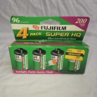 Fujifilm Super HQ 200 Speed Film 4-Pack 96 Total Exposures Expired 02/2003 - Image 1 of 4