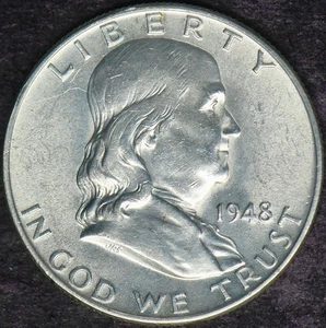 1948 Franklin Silver Half Dollar - ✪COINGIANTS✪ - Picture 1 of 2