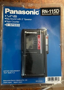 Vintage Panasonic VAS RN-115D micocassette recorder - Picture 1 of 5
