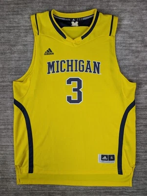 Adidas Michigan Wolverines Basketball Jersey #3 Size Youth X-Large - Image 1 of 4