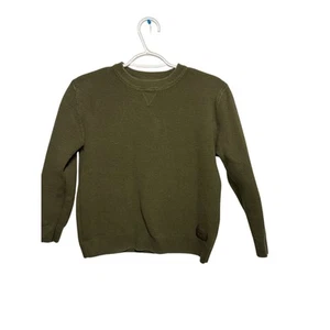 Zara kids crew neck army green sweater boys 10 classic streetwear grunge urban - Picture 1 of 6