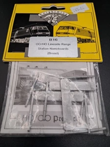 KNIGHTWING B16 Station Typenschilder (breit) Lineside Kits - Bild 1 von 2