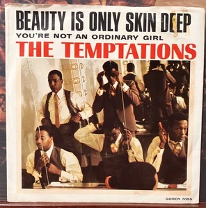 TEMPTATIONS beauty is only skin deep U.S. GORDY 45rpm with RARE PICTURE SLEEVE - Picture 1 of 3