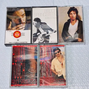 Lot of 5 Bruce Springsteen Play Tested Cassette Tapes Born To Run Human Touch - Picture 1 of 3