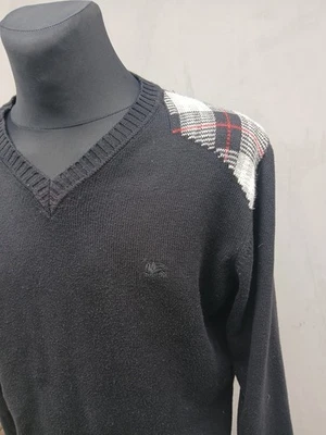  SUÉTER BURBERRY NOVA CHECK CUELLO EN V PRENDAS DE PUNTO TALLA XXL ESTILO Y2K Foto 1 de 4