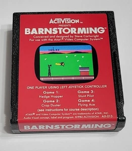 Barnstorming Atari 2600 Spiel mit schönem Custom Label - Bild 1 von 3