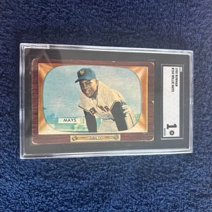 1955 Bowman #184 Willie Mays Sgc 1 Giants Just Graded. Possible Better Regrade! - Picture 1 of 3