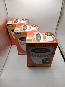 3x Dunkin' Medium Original Blend Coffee KCup Pods 22ct.Ea.Exp:04/2026 66ct.total - Bild 1 von 7