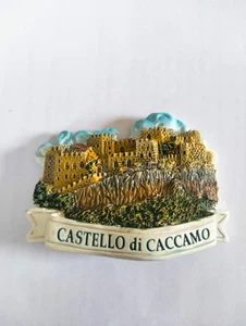 MAGNETE CALAMITA RESINA FRIGO  SOUVENIR FRIDGE MAGNETE CACCAMO  PALERMO SICILIA  - Foto 1 di 1