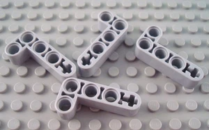 LEGO Lot of 4 Light Bluish Gray L Shape Thick Technic Liftarms - Picture 1 of 1