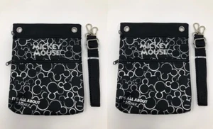 Bolso de Hombro Bandolera Disney Mickey Mouse 2 PIEZAS Auténtico Plateado/Plateado - Imagen 1 de 4