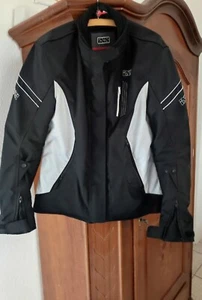 motorradjacke Schwarz Weis Gr46 - Bild 1 von 2