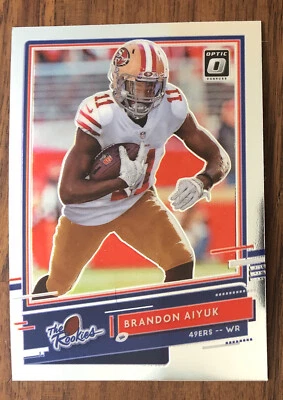 * Brandon Aiyuk 2020 Panini Donruss Optic Rookie The Rookies Insert RC 49ers - Image 1 of 2