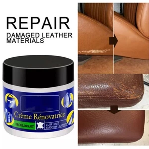 Leather Repair Cream Gel Kit Filler Restore Car Seat Sofa Scratch Holes Advanced - Picture 1 of 33