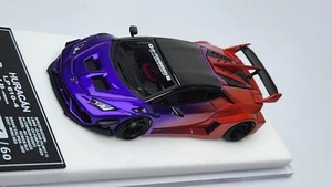 1:64 Veloce Lamborghini Huracan LP610-4 LB Performance Purple/Red Resin - Picture 1 of 3