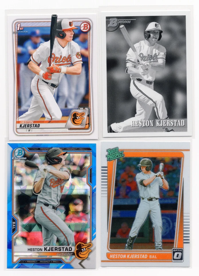 HESTON KJERSTAD 1st Bowman, RCs, Prospect, Parallels, Inserts *U PICK* ORIOLES - Image 1 of 1