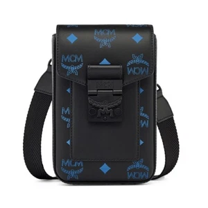 NEU MCM Colorplash Logo Coated Canvas Umhängetasche Unisex Handyhalter Modern - Bild 1 von 8