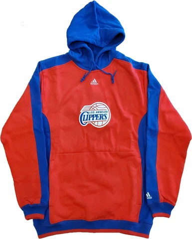 Los Angeles Clippers Red Embroidered Dream Hooded Fleece Sweatshirt By Adidas Cover