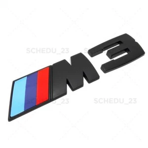 F80/E91 Matte Black M3 Emblem Badge Sticker Car Rear Trunk ABS M Series - Bild 1 von 4