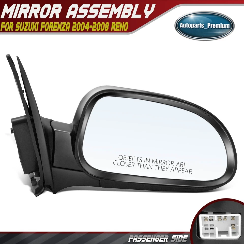 Espejo retrovisor eléctrico pasajero derecho con calefacción manual plegable para Suzuki Forenza Reno Foto 1 de 4