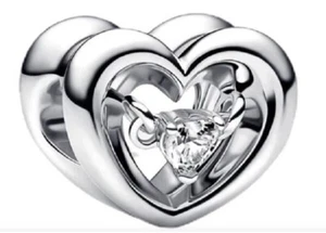 💖 Charm Anhänger "Herz Liebe" 925 Silber passend für Pandora Armband 1-5 - Bild 1 von 1