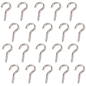 100 Pcs Metal Screw Hooks Heavy Duty Screw Ceiling Hooks - Picture 1 of 6