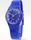 Montre neuve Swiss Swatch Originals ZAF bleu brillant silicone 34 mm GN238 60 $